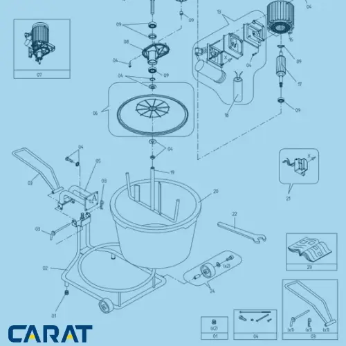 CARAT onderdelentekening